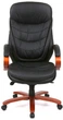 Кресло АКЛАС Валенсия Soft EX MB (Кожа LC-A Black/PU Black) - изображение 2