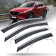 Дефлектори вікон вітровики Benke для Mazda CX-5 (KF) (USA) 2017- Молдинг З Нержавіючої Сталі 3D (BMDC51723-W/S) - изображение 1