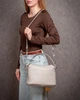 Женская кожаная сумка ALEX RAI 10A beige - изображение 4