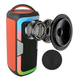 Портативна Bluetooth колонка Singer з мікрофоном, RGB підсвіткою, FM-радіо, USB, AUX, microSD для вечірок і караоке - зображення 5