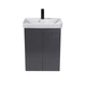 Тумба універсальна МОЙДОДИР SIMPLE GRAPHITE 55-U з умивальником RIVER 55 графітова - изображение 1