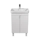 Тумба універсальна МОЙДОДИР SIMPLE WHITE 55-U з умивальником RIVER 55 біла - изображение 3