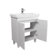 Тумба універсальна МОЙДОДИР SIMPLE WHITE 70-U з умивальником RIVER 70 біла - изображение 6