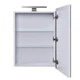 Зеркальная галерея Мойдодыр Руна 54 со светильником Сорренто 30 см с лево/правостороним открыванием - изображение 3