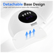 UV LED лампа для маникюра JODSONE 48W с авто сенсором и 4 таймерами, профессиональная лампа для сушки гель-лака (белая) - изображение 2