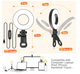 Кольцевая LED лампа Ring Light 3.5” Clip-on для ноутбука и телефона | 3 цвета света, 5 уровней яркости, таймер, USB подсветка - изображение 2