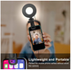 Кольцевая LED лампа Ring Light 3.5” Clip-on для ноутбука и телефона | 3 цвета света, 5 уровней яркости, таймер, USB подсветка - изображение 3