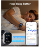 Смарт-часы TOOBUR Smart Watch универсальны для Android и iOS | Фитнес-браслет с звонками, пульсометром, 100 режимов, IP68 - изображение 7
