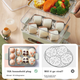 Электронная пароварка Bear Egg Cooker, Steamer, Smart Electric Steamer для небольших групп из 2-3 человек с автоматическим отключением, многофункциональное устройство для приготовления яиц на завтрак дома ZDQ-B06N3 - изображение 4