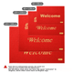 Коврик входной Baoneng Silk Loop WELCOME 120x300 см красный - изображение 5