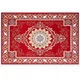 Коврик для входной двери Qiqijia Doonier нескользящий 120x160 см красный - изображение 6
