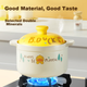COOKER KING, кобрендована версія Little Yellow Duck, керамічний горщик, каструля об'ємом 3,5 л, для приготування супів, лікувальних відварів, каші, приготування рису на пару, гасіння та глиняного горщика - зображення 3