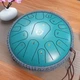 Барабан Asas Ethereal, 15 нот, 13 дюймов, небольшой, для взрослых и детей, начинающий музыкант, подарок на день рождения, модель «Медведь», пятнистый зеленый. - изображение 4