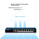 Комутатор HIKVISION DS-3E0109SP некерований 8 портів PoE, для відеоспостереження - зображення 3