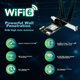 Беспроводная сетевая карта EDUP WiFi 6 для настольных компьютеров, игровая двухдиапазонная сетевая карта AX210 5G PCIe, двухканальный WiFi-приемник WiFi 6 Bluetooth 5.3 EP-9651ES - изображение 2