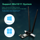 Беспроводная сетевая карта EDUP WiFi 6 для настольных компьютеров, игровая двухдиапазонная сетевая карта AX210 5G PCIe, двухканальный WiFi-приемник WiFi 6 Bluetooth 5.3 EP-9651ES - изображение 3