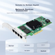 EB-LINK Intel I350AM4 Chip, PCI-E X4 Gigabit Four Port Server Network Card, I350-T4 Electrical Port, Machine Vision Industrial Camera Network Adapter - изображение 8