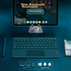 Клавіатура бездротова BOW Hangshi HB321 Bluetooth Dark Green - зображення 8