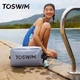 Сумка TOSWIM для плавания с отделением для мокрых вещей водонепроницаемая, серая - изображение 6