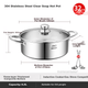 Кастрюля ASD Hot Pot FS32A1WG, прозрачная, нержавеющая сталь 304, 32 см - изображение 2