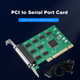 Плата MOGE PCI промышленная для 8-портового RS232, с кабелями, MC1368 - изображение 2