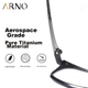 Очки для чтения ARNO FOCUS ON YOUR EYES для мужчин, с высокой четкостью изображения, защитой от синего света, импортной титановой оправой, сверхлегкие и гибкие, для коррекции пресбиопии, модель A1017Q, угол обзора 300 градусов. - изображение 2