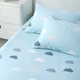 Простыня Dohia из хлопка 180x230 см, принт «Облачная сахарная вата» - изображение 3