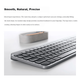 Клавіатура бездротова Logitech MX Keys для бізнесу Bluetooth/Wireless UA Graphite (920-010224) - зображення 3