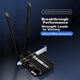EDUP EP-9651 Pro AX210 Двухдиапазонный беспроводной WiFi-приемник 5G, встроенная сетевая карта Wi-Fi 6 для настольного компьютера, 5374 МБ + Bluetooth 5.3 Two-I - изображение 2