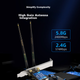 Беспроводная сетевая карта EDUP WIFI6, AX210 Gigabit Dual-Band 5G, беспроводной Wi-Fi приемник для настольного компьютера, 5374M+ Bluetooth 5.3 Two-In EP-9651 - изображение 6