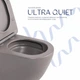 Унітаз підвісний Robin Ultra Quiet 490×365×325 мм, Stone Grey, із сидінням Slim Duroplast / Soft-close / Quick Release - зображення 5