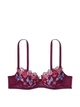 Комплект Victoria’s Secret Floral Bra Kir +Trong Panty ,без push-up,Бордовий з різнобарвним,32DD-XS - зображення 7