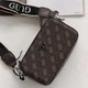 Женская сумка Guess 4G коричневая кроссбоди с ремнем через плечо - изображение 6