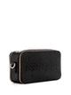 Сумка через плече Guess Lewistown Color-Block чорного кольору з тисненням логотипу на ремінці - изображение 1