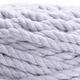 Шнур кручений rope macrame 9 mm 55м 1000г світло-сірий №756 - изображение 5