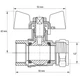 Кран кульовий Koer KR.351 Wing 16x1/2" ВЗМ | LL1656 - зображення 5