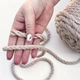 Шнур кручений rope macrame 9 mm 55м 1000г бежевий №753 - изображение 6