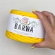 Пряжа стрічкова Barwa трикотажна плоска для в'язання макраме жовта кульбаба №44 - изображение 1