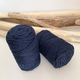 Шнур кручений YarnArt macrame rope 3мм темно-синій 250г (№784) - изображение 2
