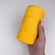 Шнур плетений YarnArt macrame cotton 2мм жовтий (№764) - изображение 3