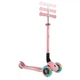 Самокат Globber Primo Foldable Lights колеса с подсветкой до 50 кг 3+ Пастельно-розовый (432-211-3) - изображение 2