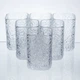 Стаканы Matrix Glass набор 6 шт по 195 мл 60×90 мм с рельефным узором для воды сока лимонада коктейлей Yiwu - изображение 1