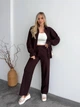 Жіночий літній костюм шоколадний 42-44 арт.1741tuha - изображение 1