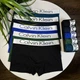 Чоловічі труси боксери Calvin Klein набір 5 шт 3XL Червоні, Чорні, Сірі, Зелені, Сині - зображення 5