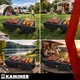 Переносний туристичний гриль Kaminer XXL з кришкою, термометром і димоходом, 2 решітки, термостійке покриття (27322) - зображення 5