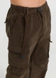 Штаны Карго Baggy с ремнем в поясе коричневые 3XL - изображение 3