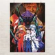 Постер Евангелион, главные персонажи, Neon Genesis Evangelion, аниме, A3 42×30 см (id4088) - изображение 1