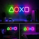 Неоновая вывеска на стену ночник светильник в комнатуSony PlayStation логотип для геймера PS LED ЛЕД Неон Разноцветная 42 х 12.5 см - изображение 2