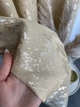 Льняные мраморные шторы ALBO бежевые 200×270 см, комплект 2 шт. (SH-M19-1) - изображение 3