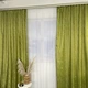 Шторы жаккардовые "песок" ALBO оливковые 150×270 см, комплект 2 шт. (SH-C33-4) - изображение 1
